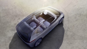 Volkswagen Showcar I.D. I.D. ? die Revolution. Der erste Volkswagen auf der völlig neuen Elektrofahrzeug-Plattform. Der erste Volkswagen, der für das automatisierte Fahren vorbereitet ist.