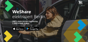 Volkswagen WeShare startet in Berlin mit einer Flotte von 1.500 e-Golf