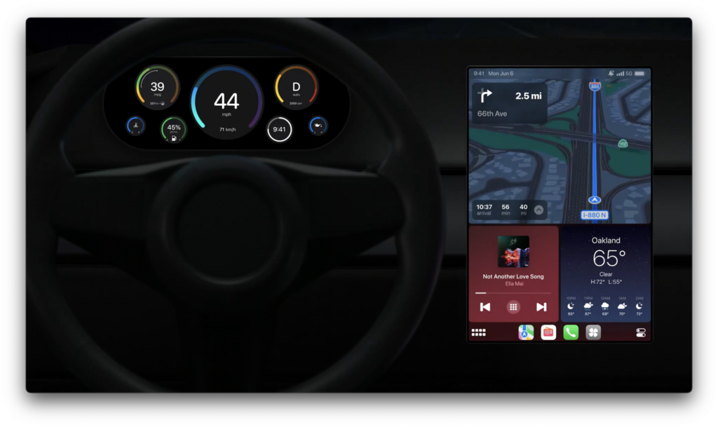 Apples CarPlay übernimmt das komplette Infotainment Electric Drive